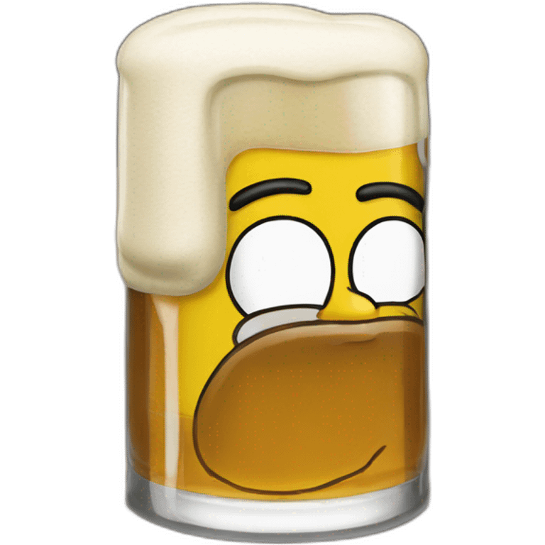 Homer simpson beer emoji