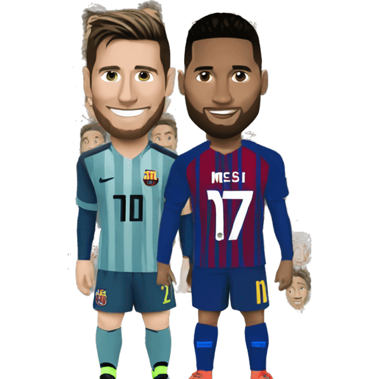 MESSI CON CR7 emoji