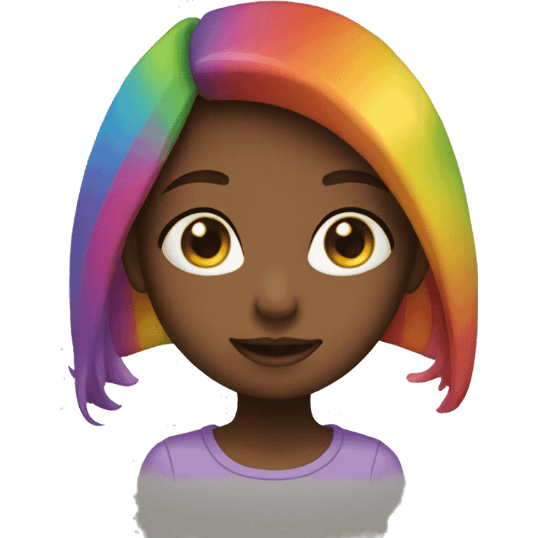 Girl rainbow emoji