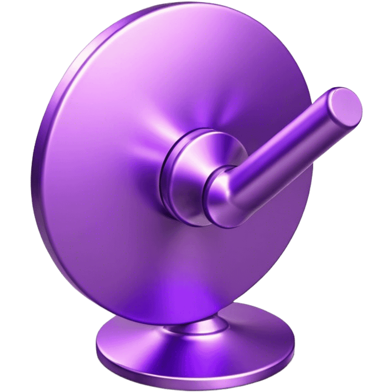 Purple 3D metallic location icon emoji