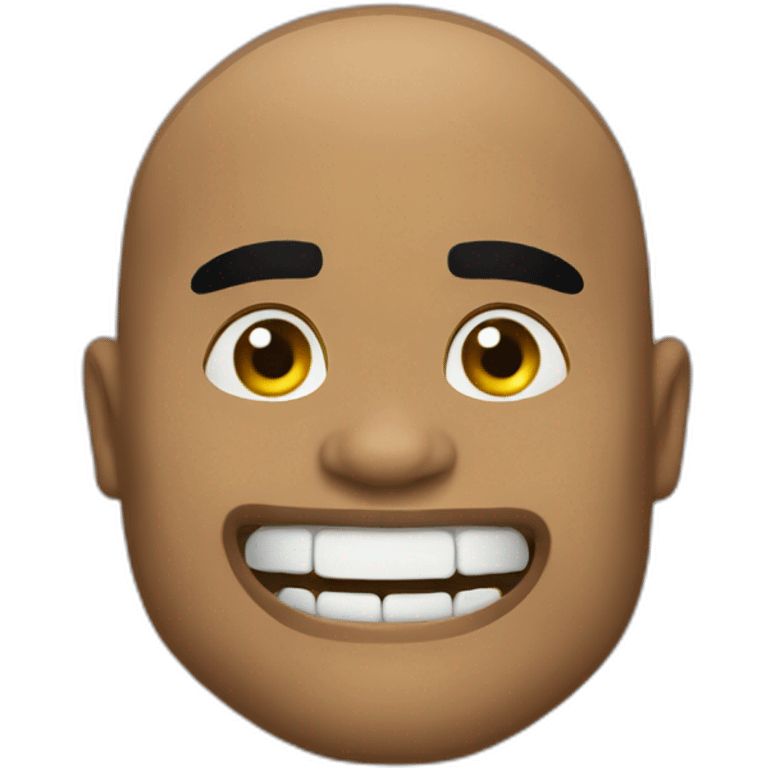 The Rock eat rock emoji