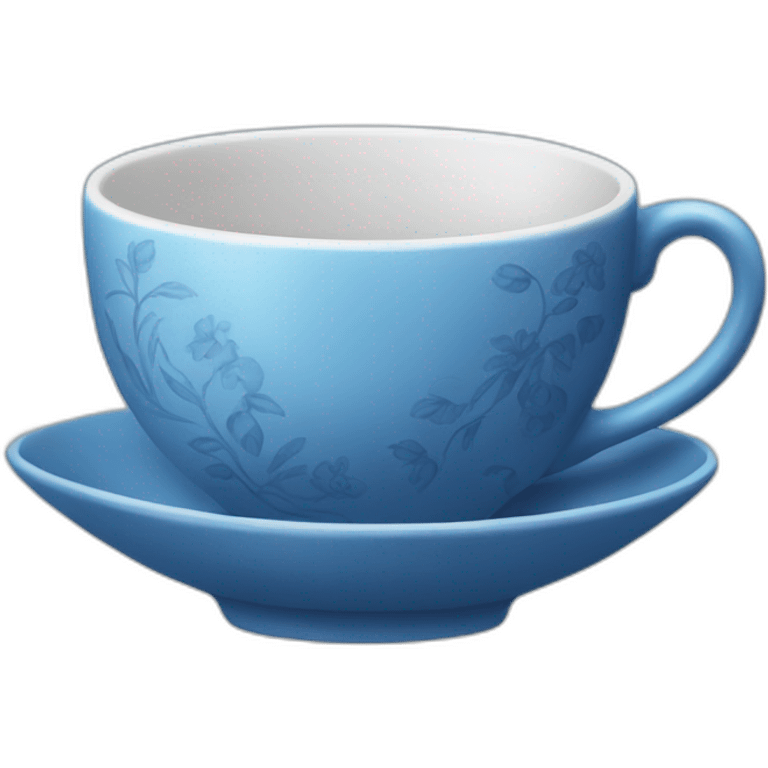 blue tea cup emoji