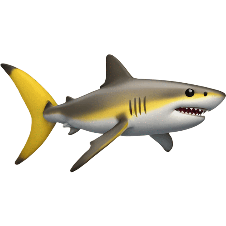 Yellow shark emoji