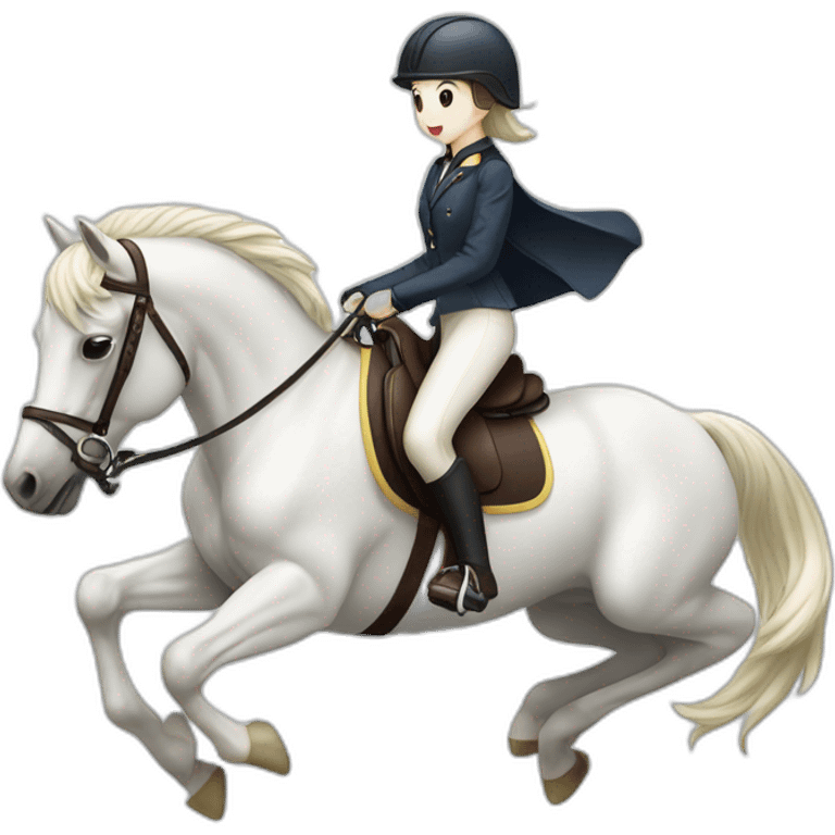 white-hourse-with-jumping-compelition-rider—japanese-girl emoji