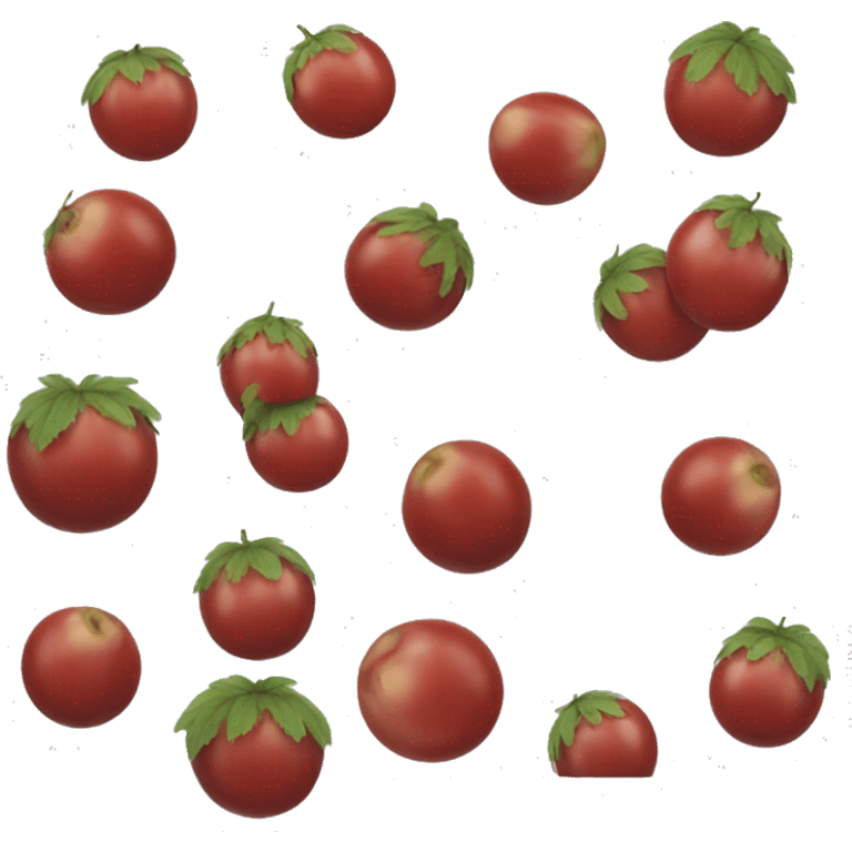 one red gooseberry emoji