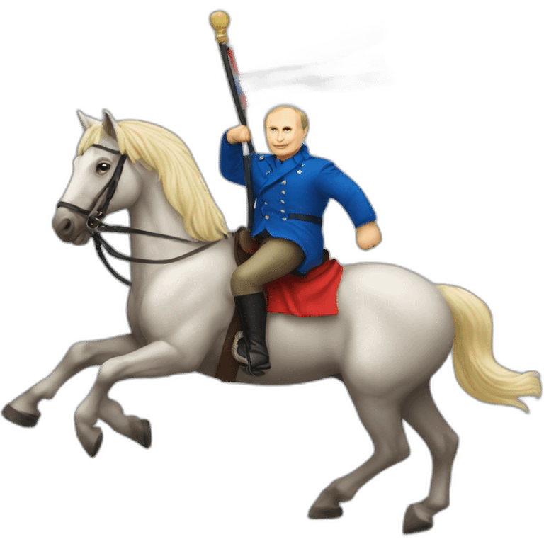 putin-on-horse-waving-flag emoji