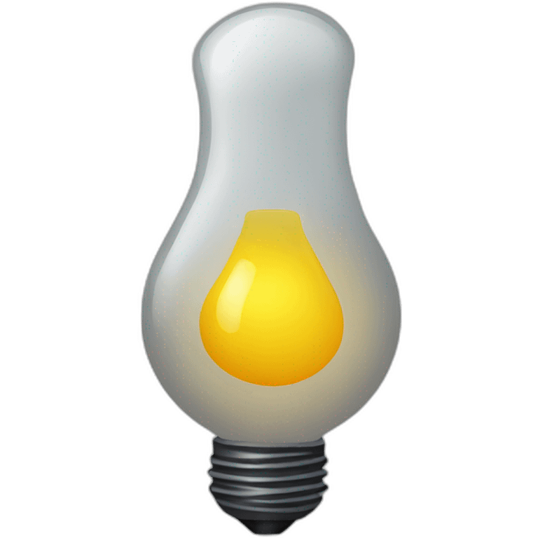 Chemical bulb with wide down part emoji