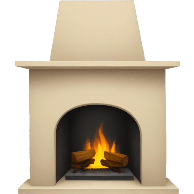 beige fireplace emoji