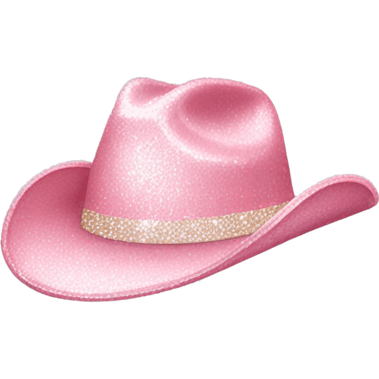 light pink sparkly country hat not on a person emoji