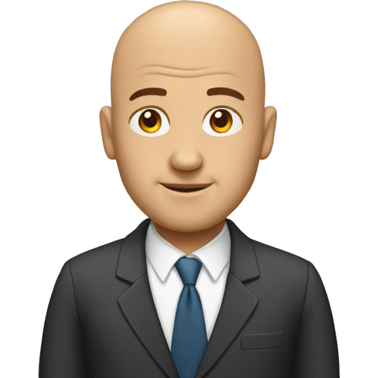 bald business man emoji