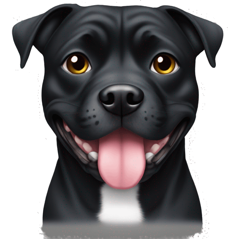 black staffie emoji