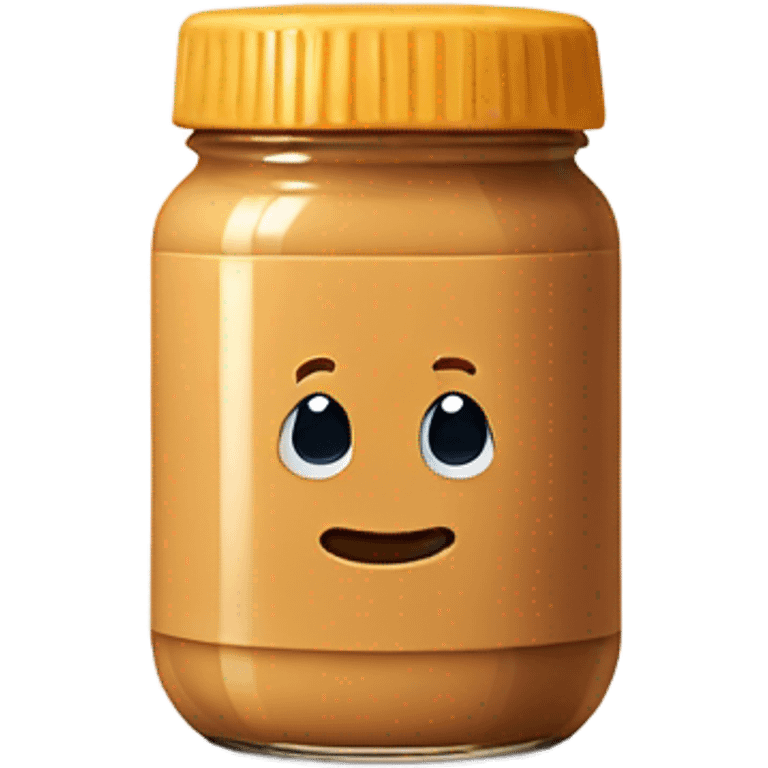 Peanut butter in aesthetic jar emoji