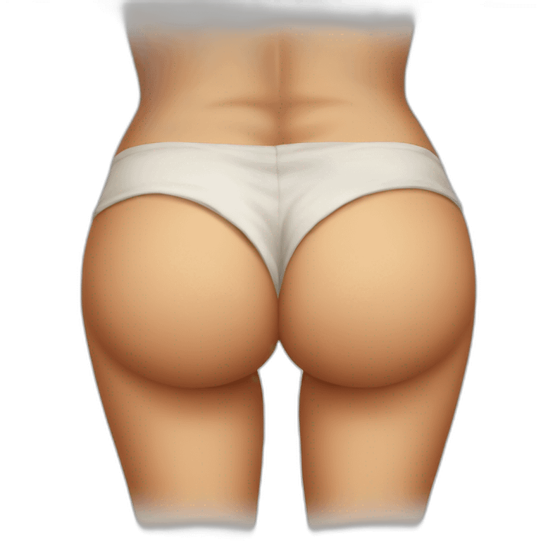 realistic butt emoji