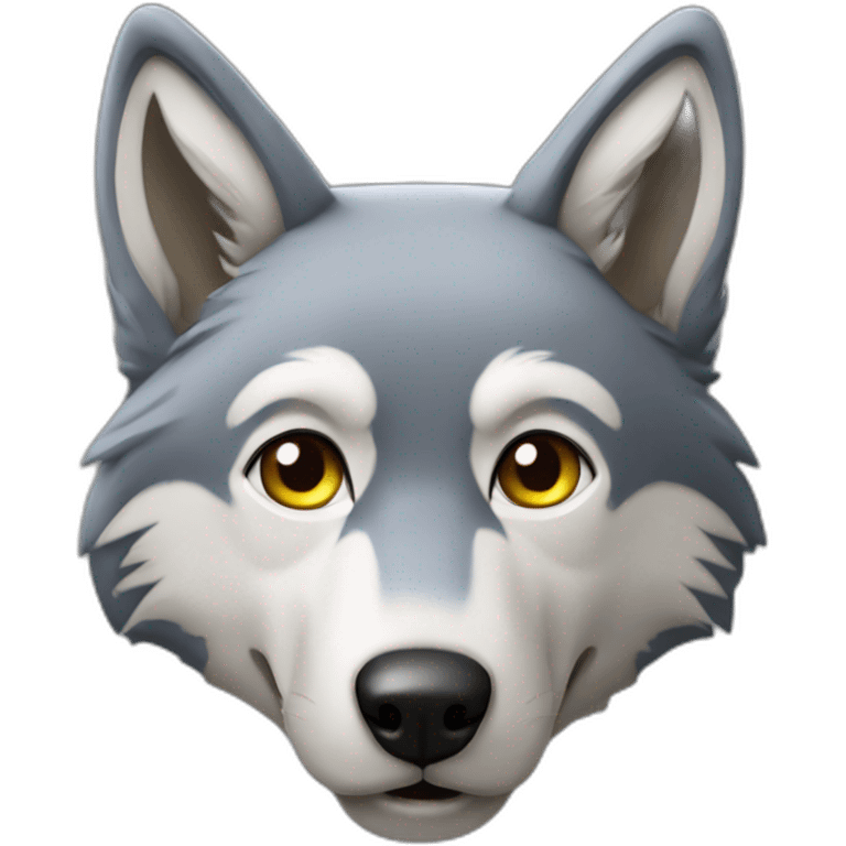 Ein Wolf wo lacht emoji