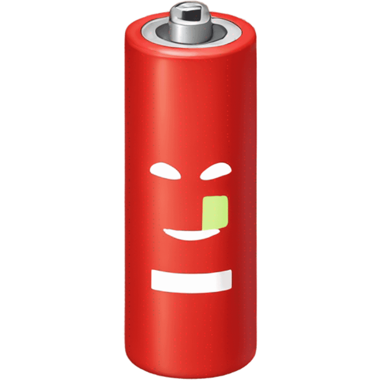 Red battery  emoji