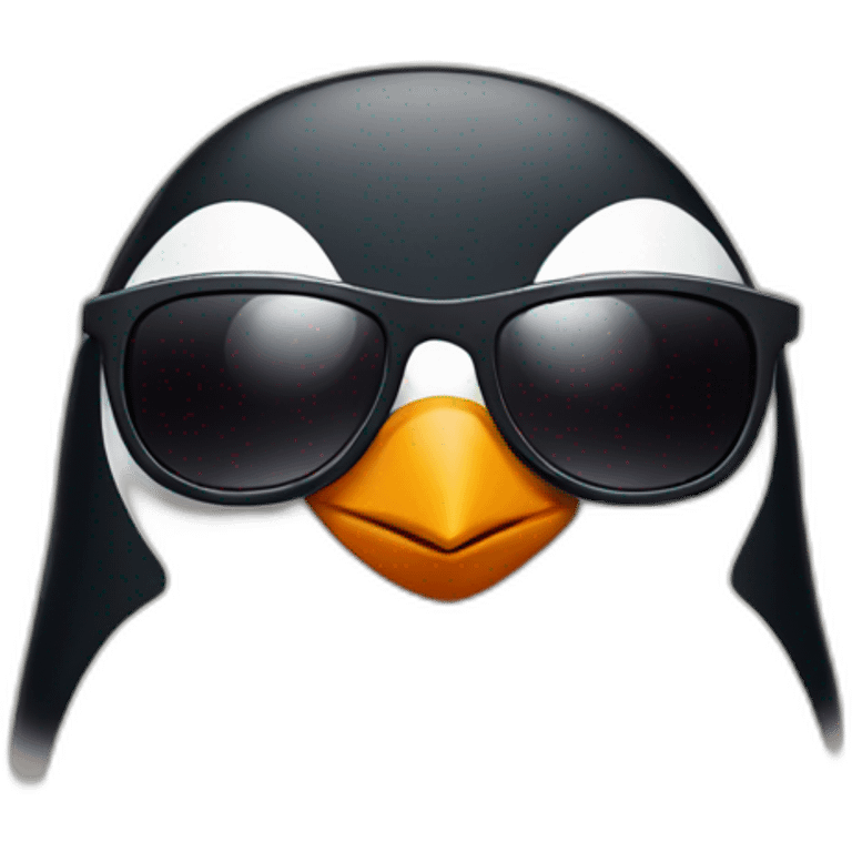 penguin with sunglasses emoji