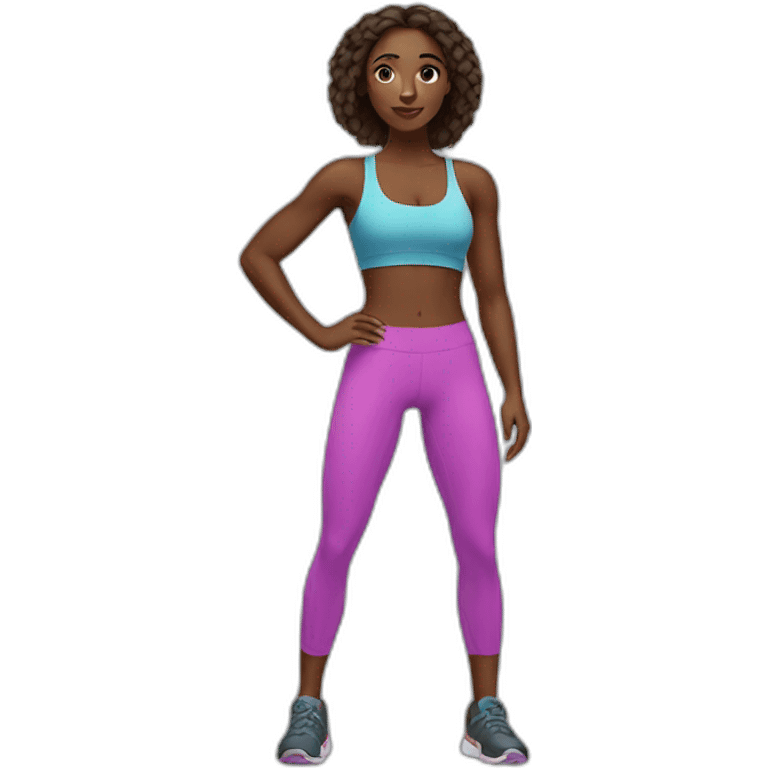 workout girl emoji