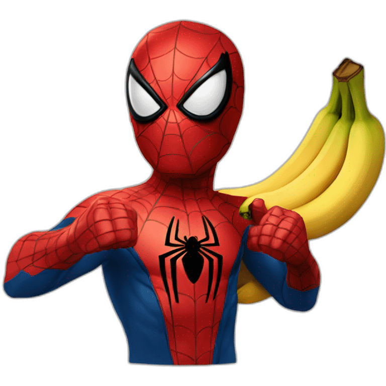 Spiderman avec une Banane emoji