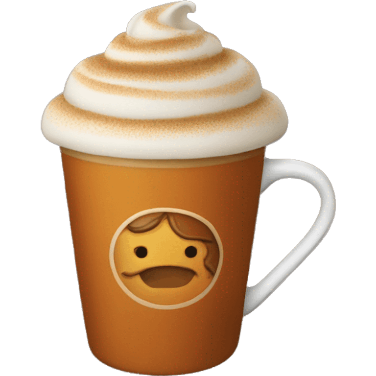 Pumpkin spice latte emoji