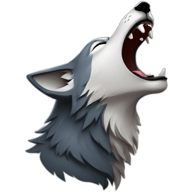 Wolf howling  emoji