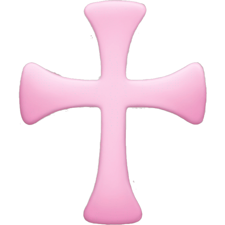 Baby pink cross emoji