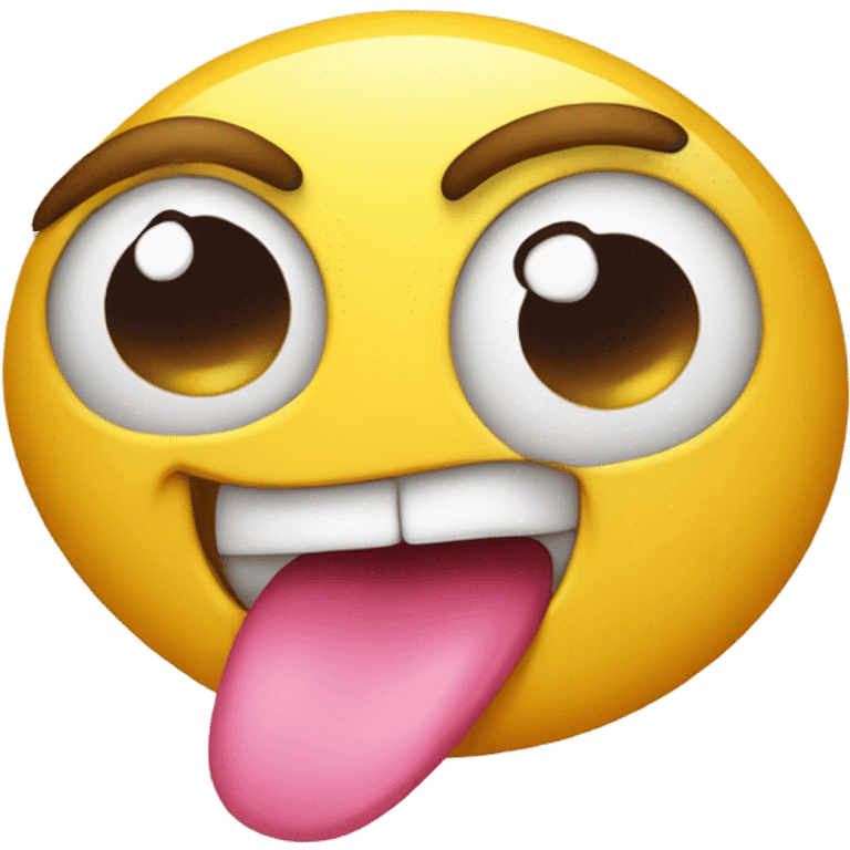 An emoji winking at me with its tongue out. emoji