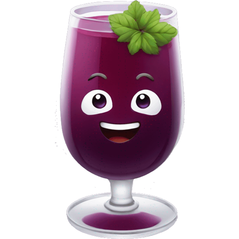 Blackberry juice emoji