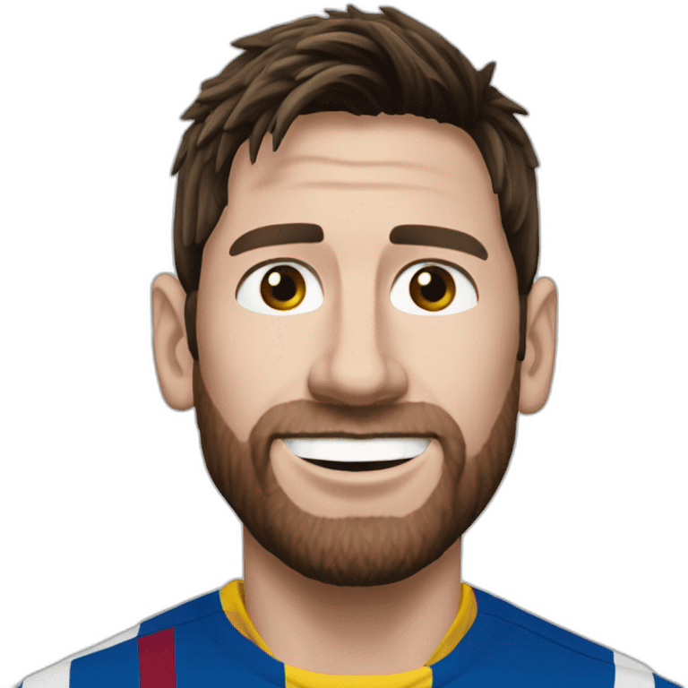 Messi qui fait pipi emoji