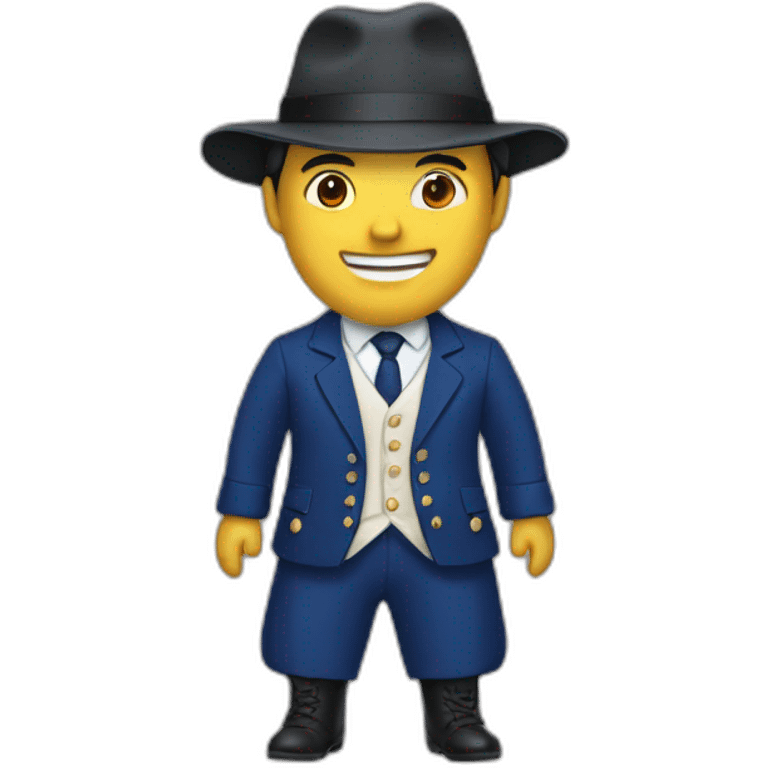 france yang man in national suit with hat emoji