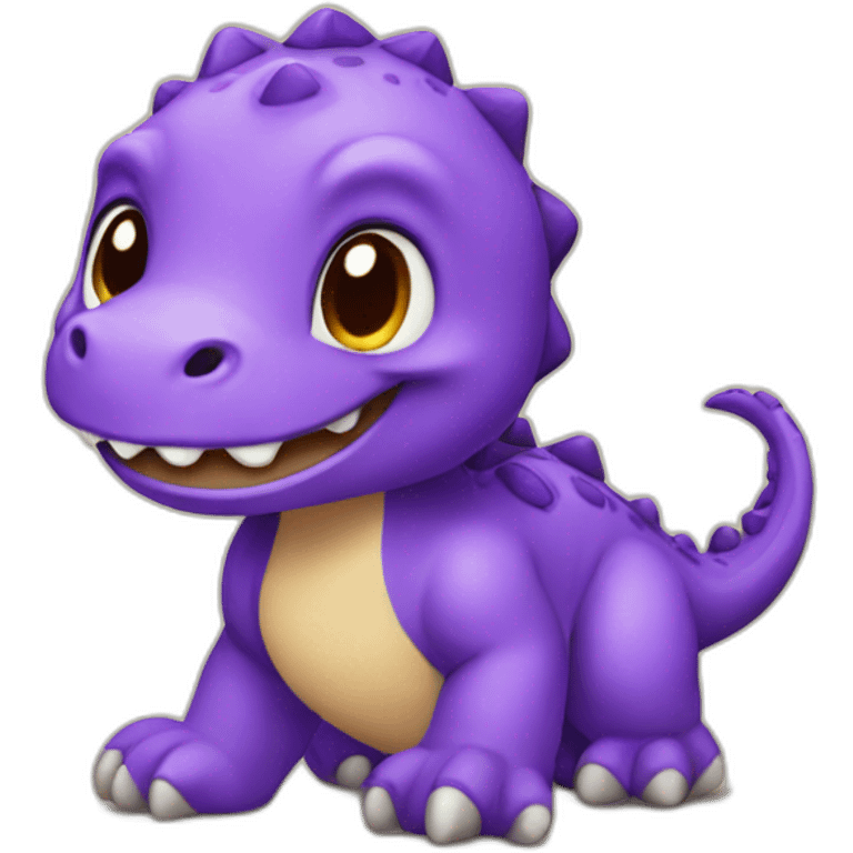 dinosaur adorable adopted purple  emoji