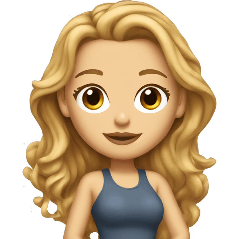 blake lively cartoon wearing tee emoji