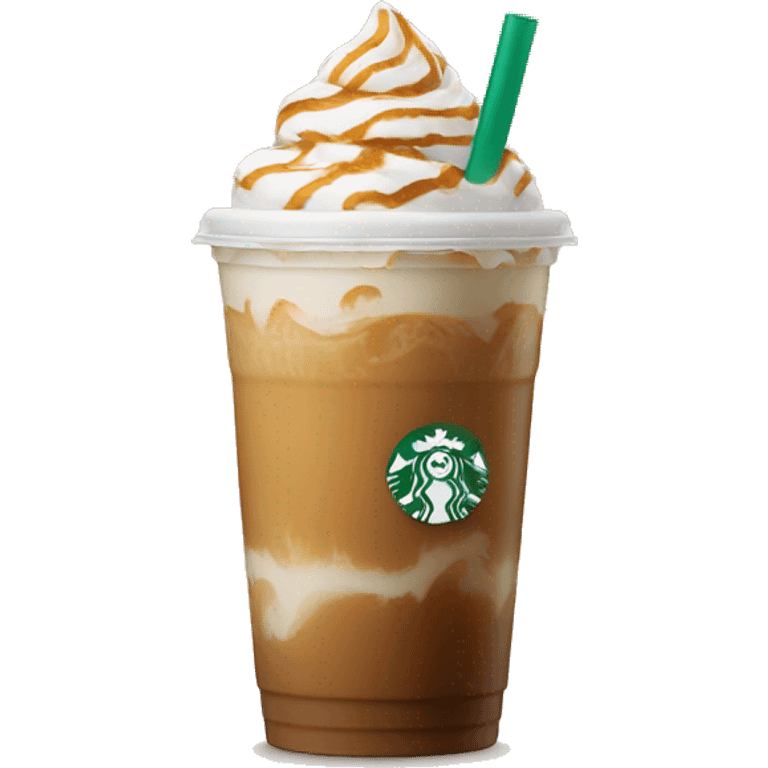 Starbucks venti caramel latte iced coffee emoji