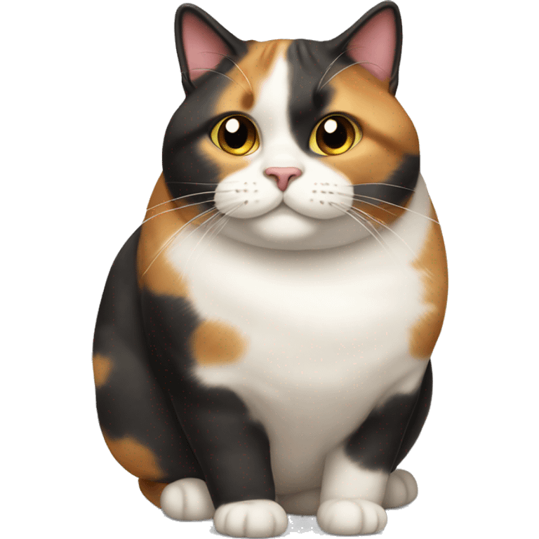 Fat Calico cat  emoji