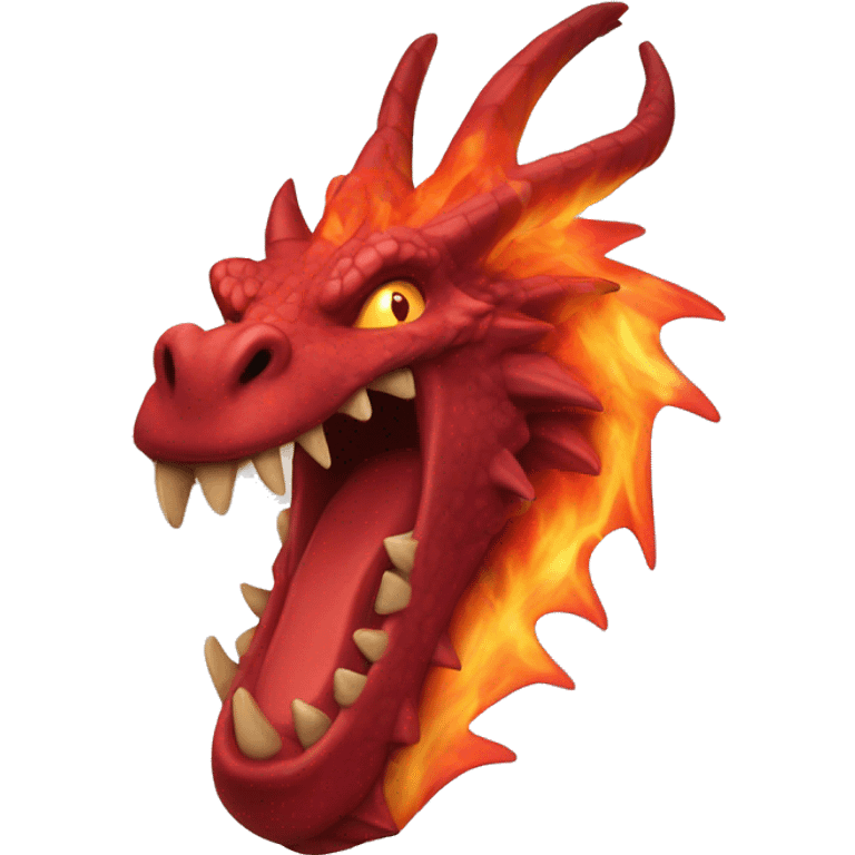 red Flame Dragon emoji