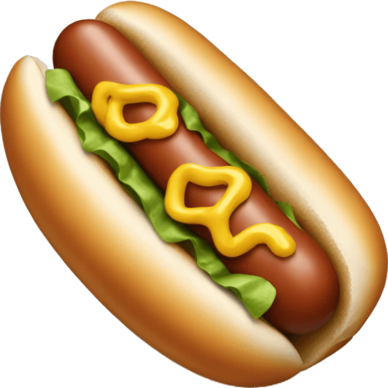 Hot dog emoji