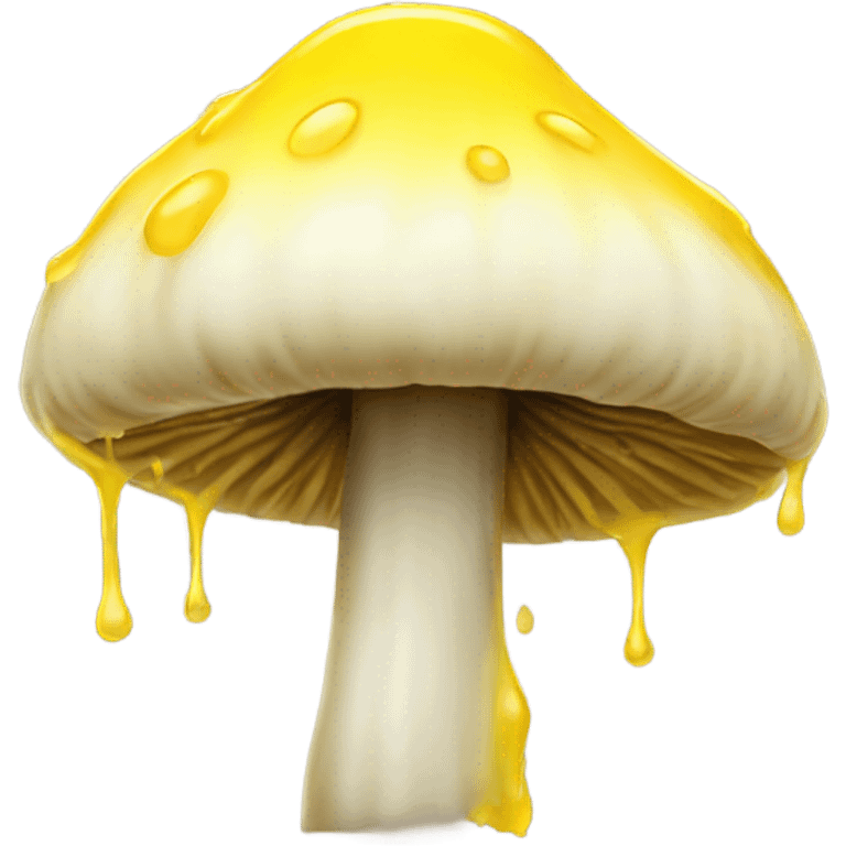 yellow drip mushroom  emoji