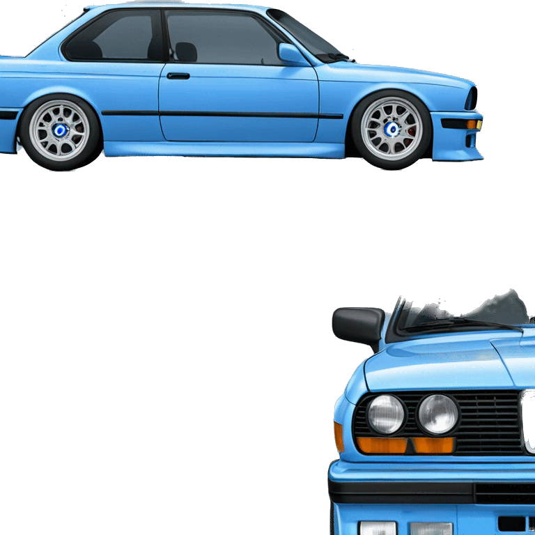 BMW M3 e30 in blue emoji