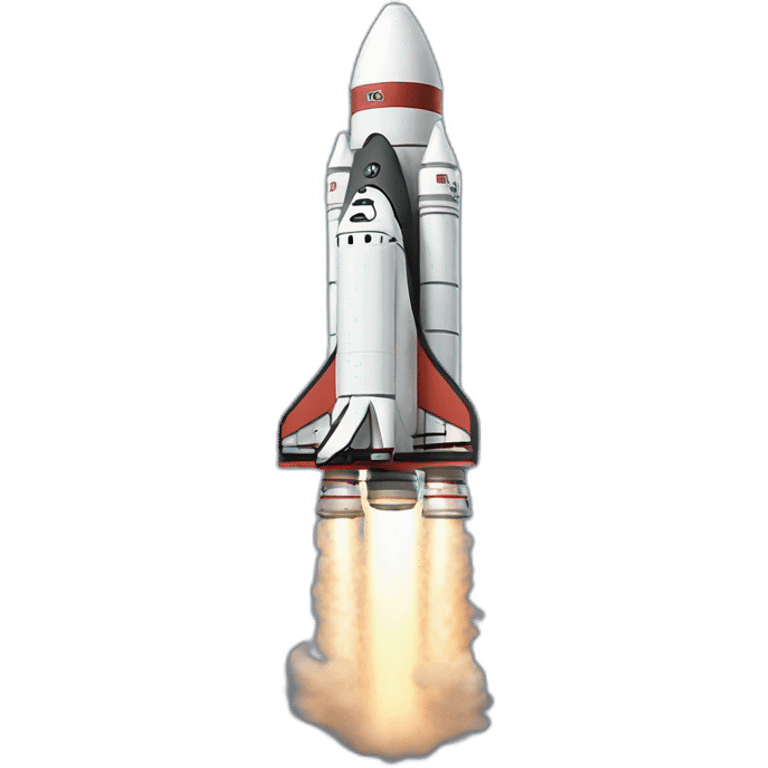 A super realistic rocket emoji