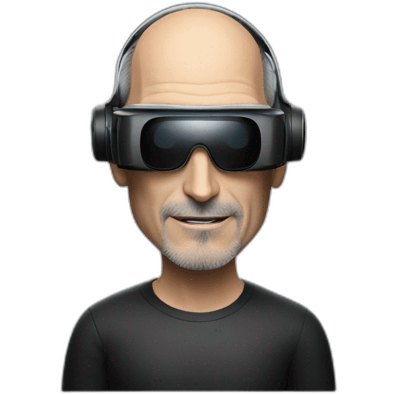 Steve jobs with vr headset emoji