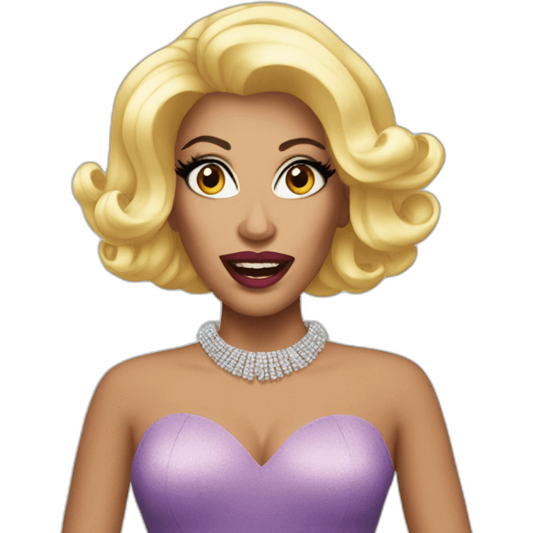 Drag Queen schoked emoji