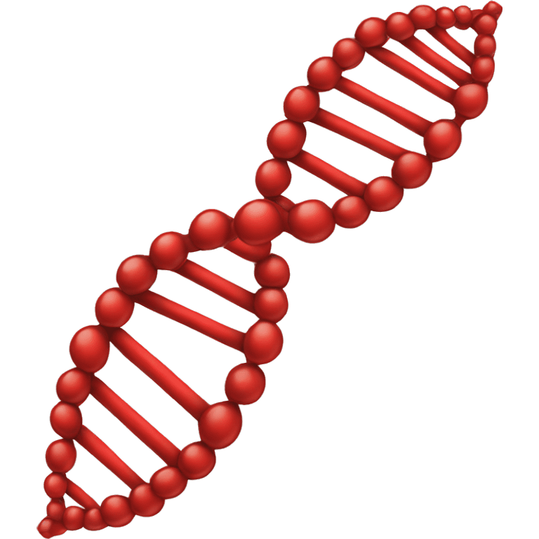 red dna strand emoji