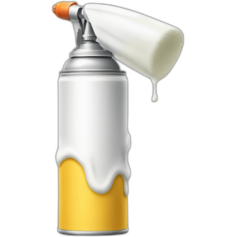 Whipped creap spray can spraying emoji