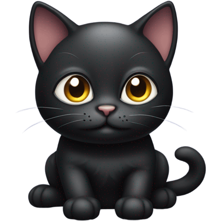 Cute black cat emoji