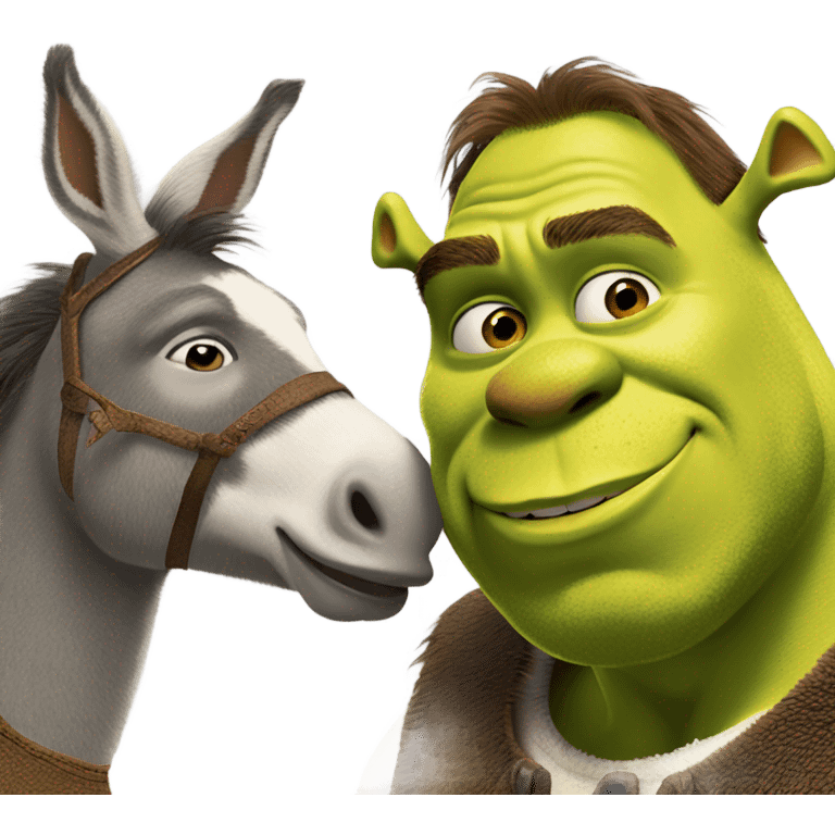 Shrek Kissing Donkey emoji