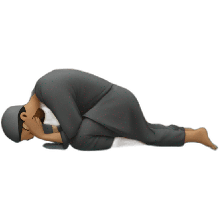 Muslim doing Sujood emoji