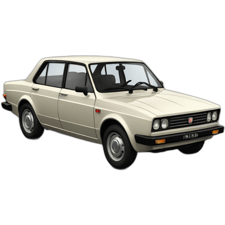 Fiat 130 4 door saloon period emoji