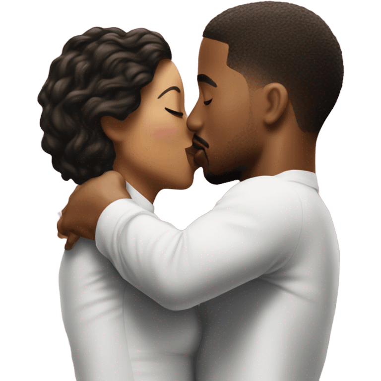 Woman kissing Michael b Jordan emoji