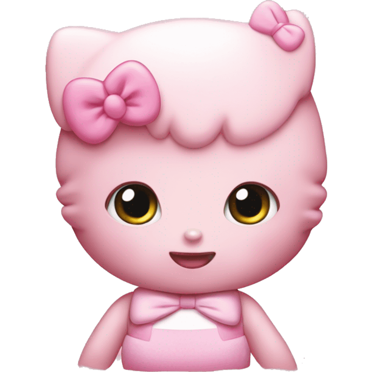 Pink Baby Hello kitty emoji