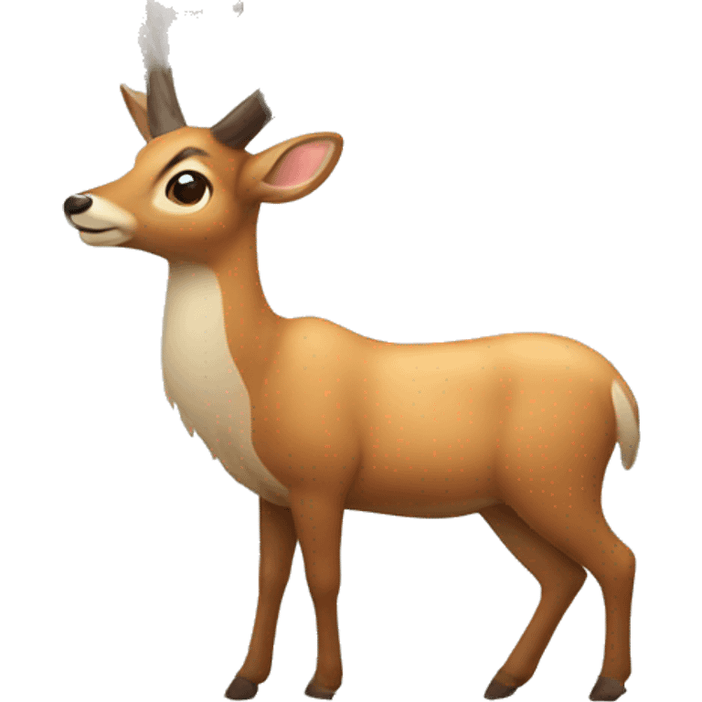 Deer with big antlers  emoji