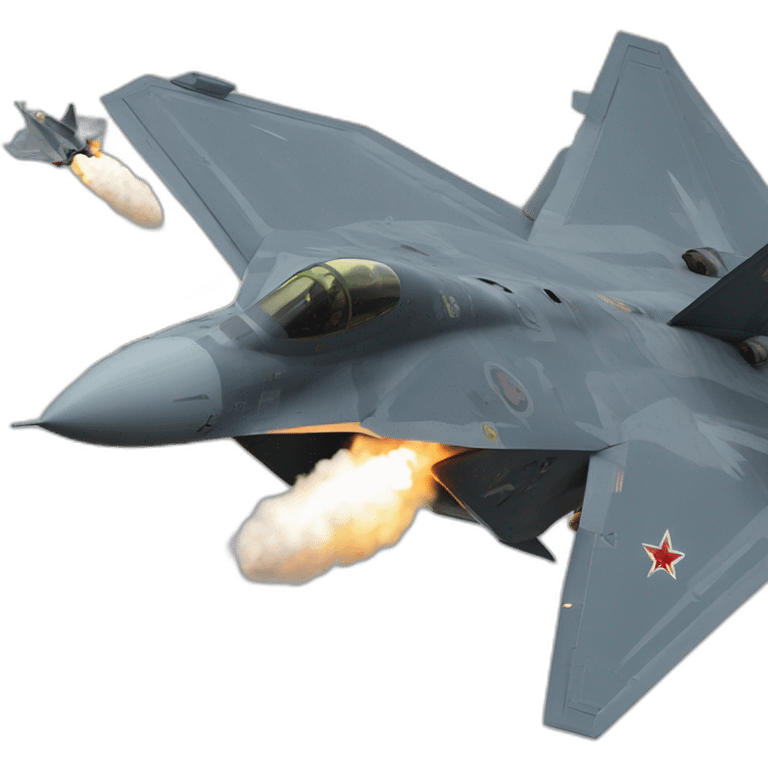 F22 raptor realistic shooting Mig 29 emoji